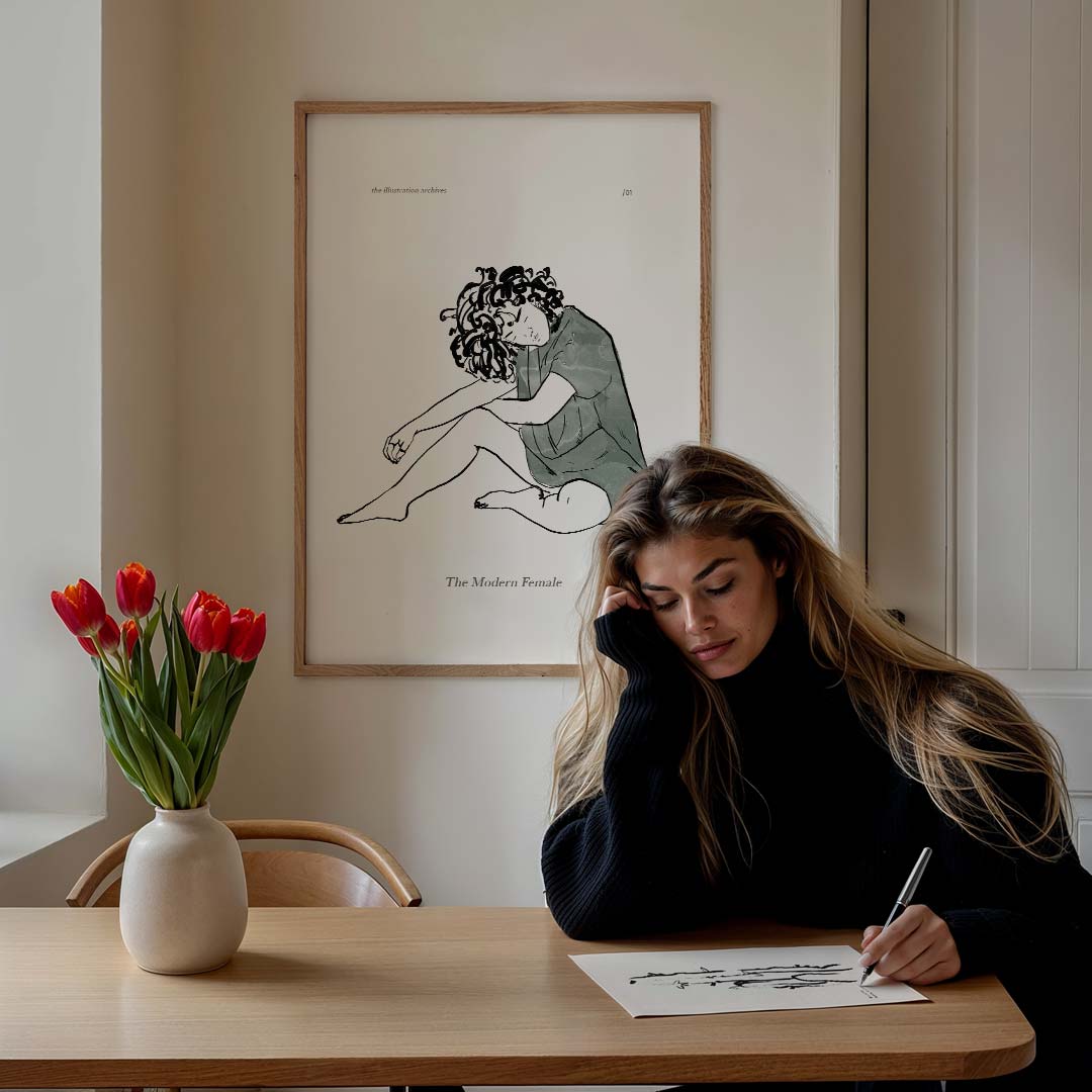 De Moderne Vrouw Poster-WallArtistic