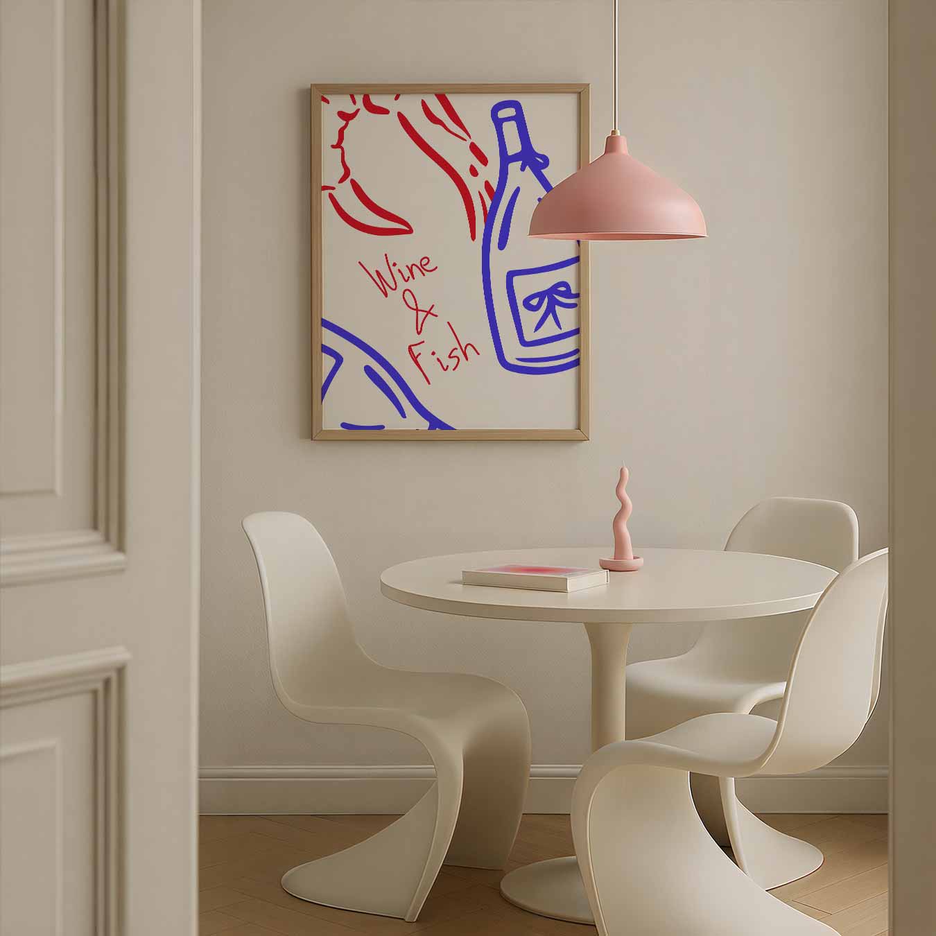 Wijn & Vis Poster