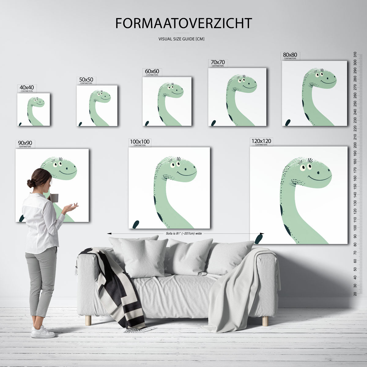 Dinosaurus glimlach Poster