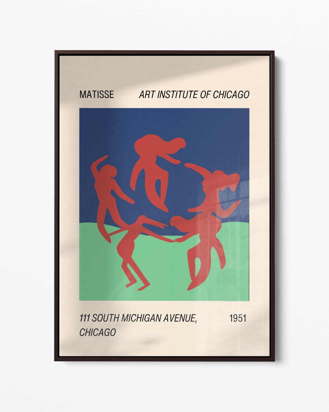 Dansende Silhouetten Matisse Print Kunstwerk-canvas-dibond-plexiglas-wanddecoratie-WallArtistic