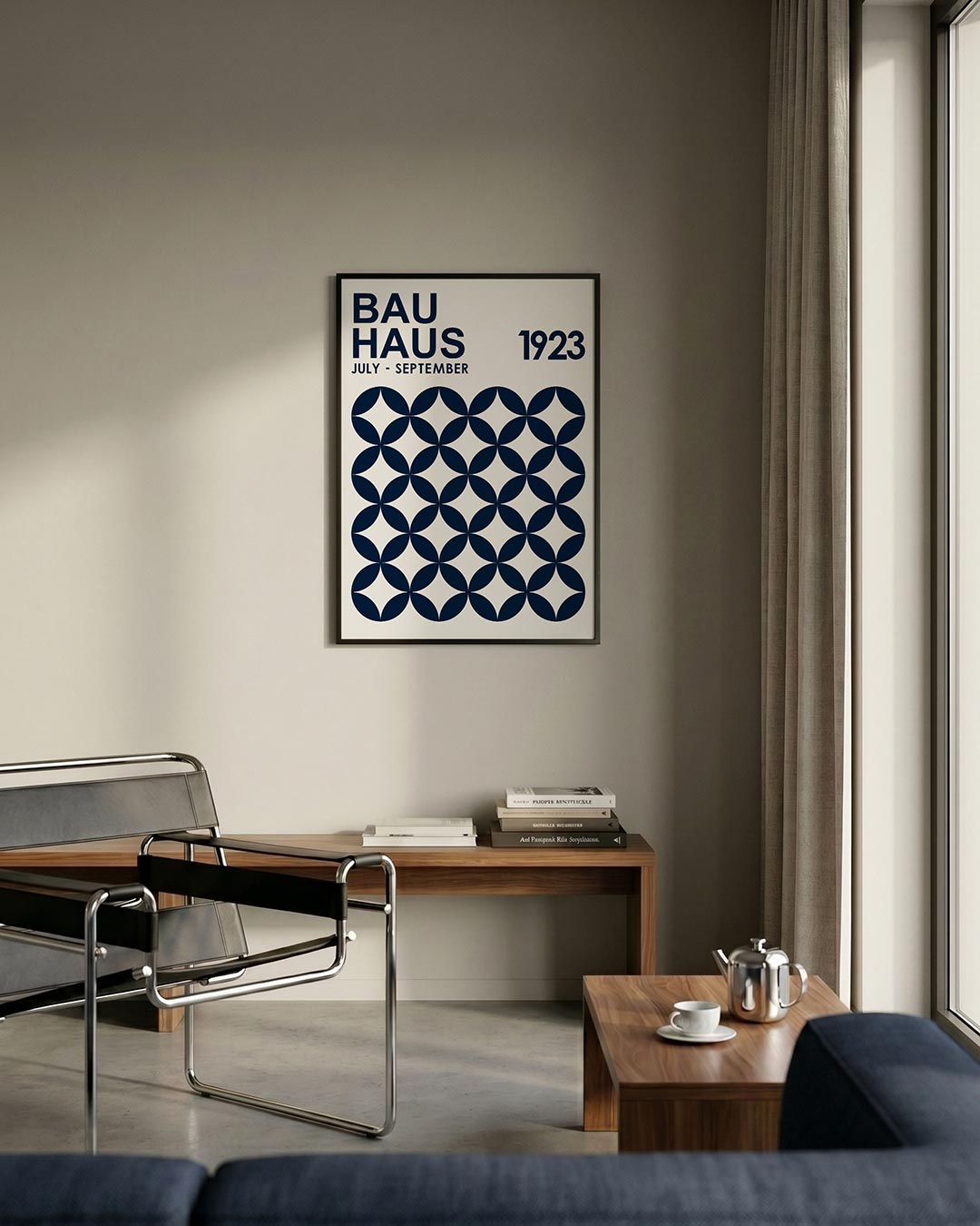Cirkelpatroon en tekst Poster