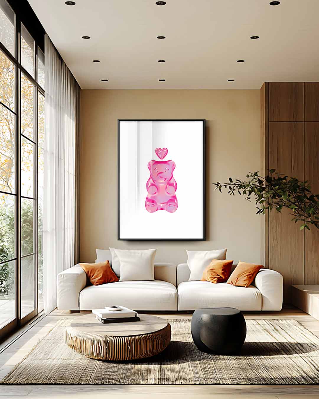 Liefdevolle Gummibeer Kunstwerk-canvas-dibond-plexiglas-wanddecoratie-WallArtistic