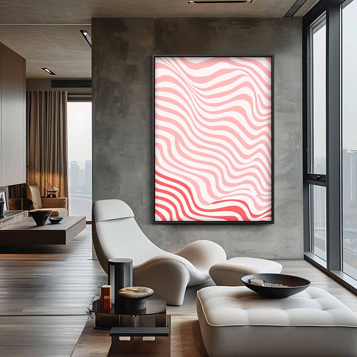 Zwoele Golven Kunstwerk-canvas-dibond-plexiglas-wanddecoratie-WallArtistic