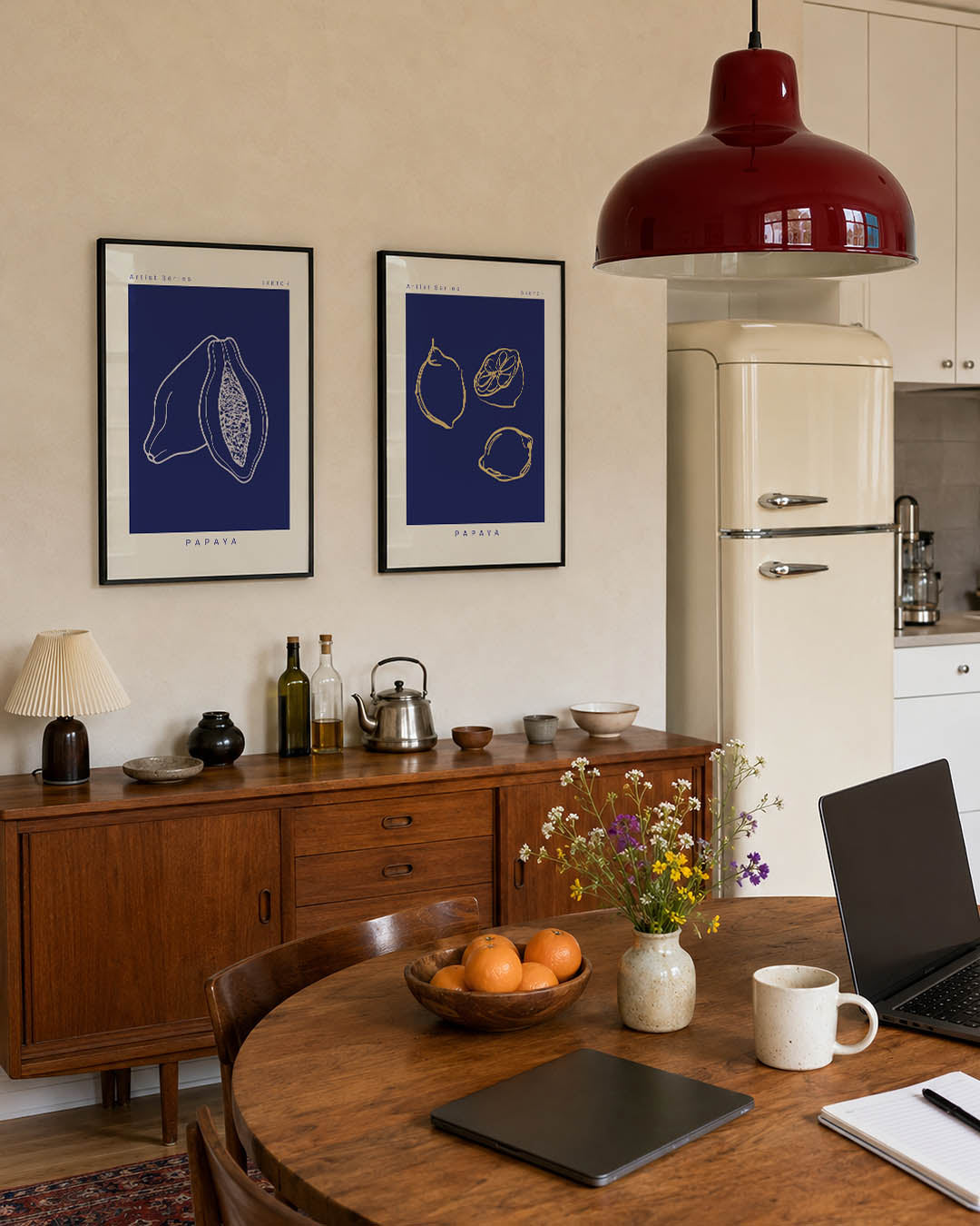 Fruitlijnenspel Posterset