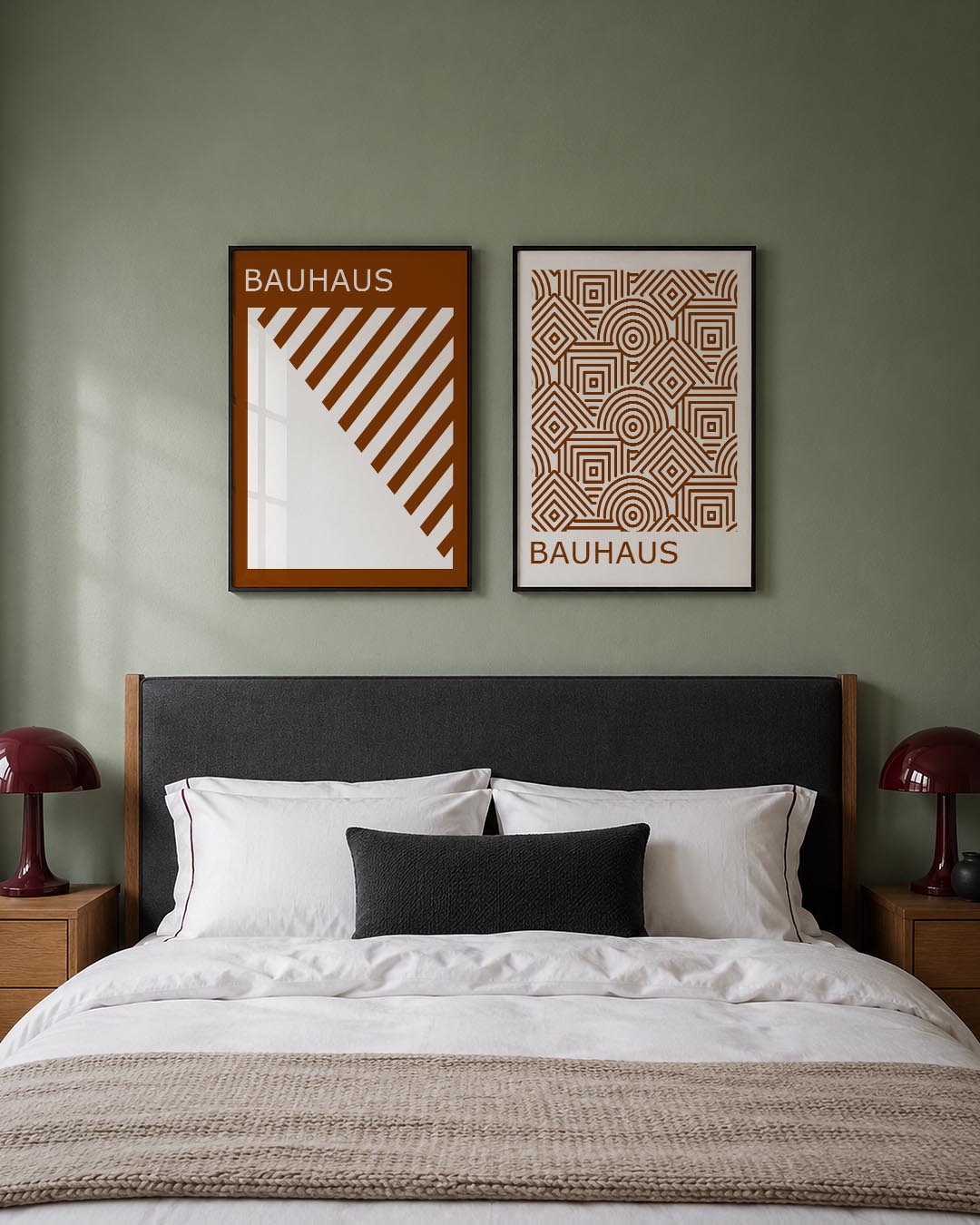 Diagonal lijnenpatroon Posterset