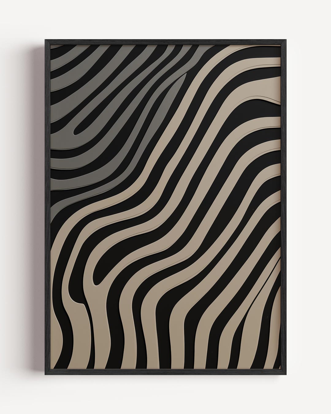Moderne Zebra Strepen Poster-WallArtistic