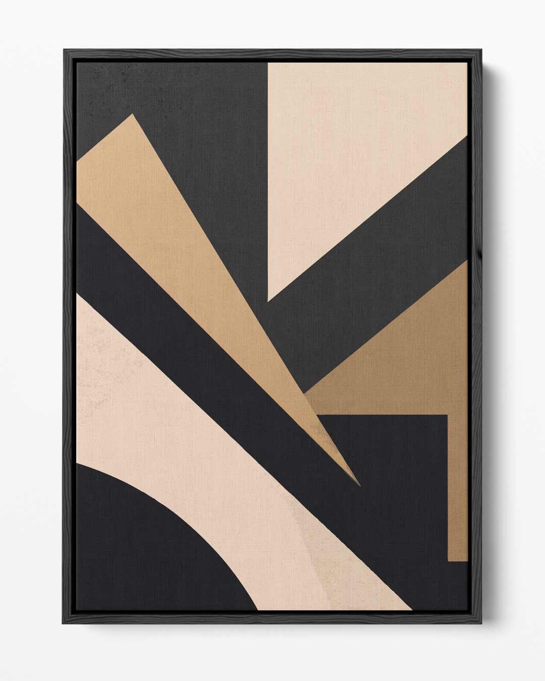 Strakke Geometrie in Aardetinten Kunstwerk-canvas-dibond-plexiglas-wanddecoratie-WallArtistic