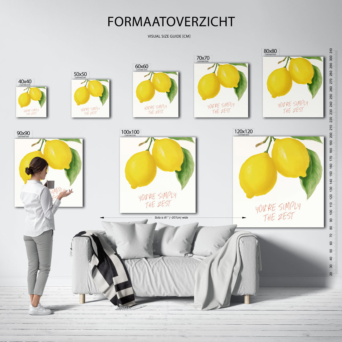 Citroenen met tekst Poster