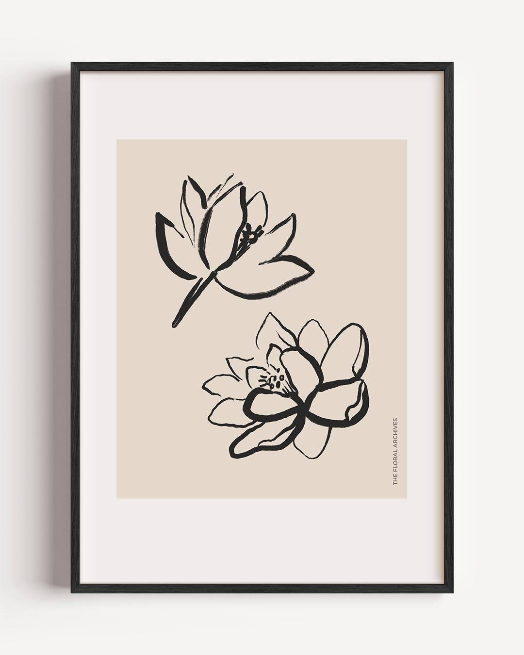 Elegante Bloemenillustratie Poster-WallArtistic