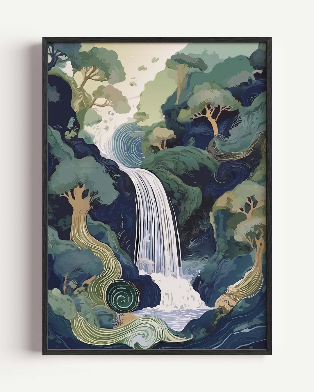 Dromerige Waterval Wanddecoratie Poster