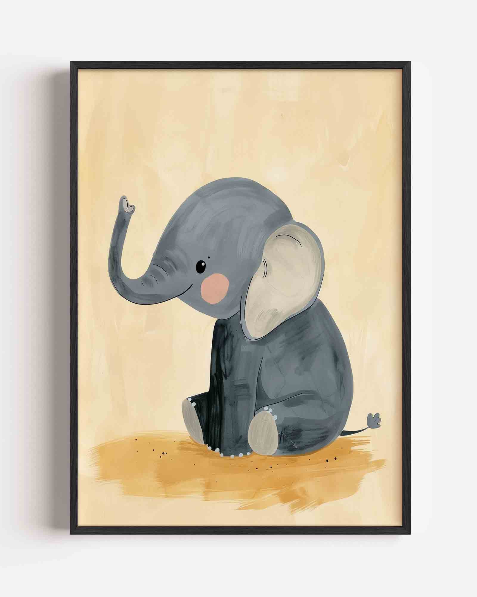 Schattige olifant Poster