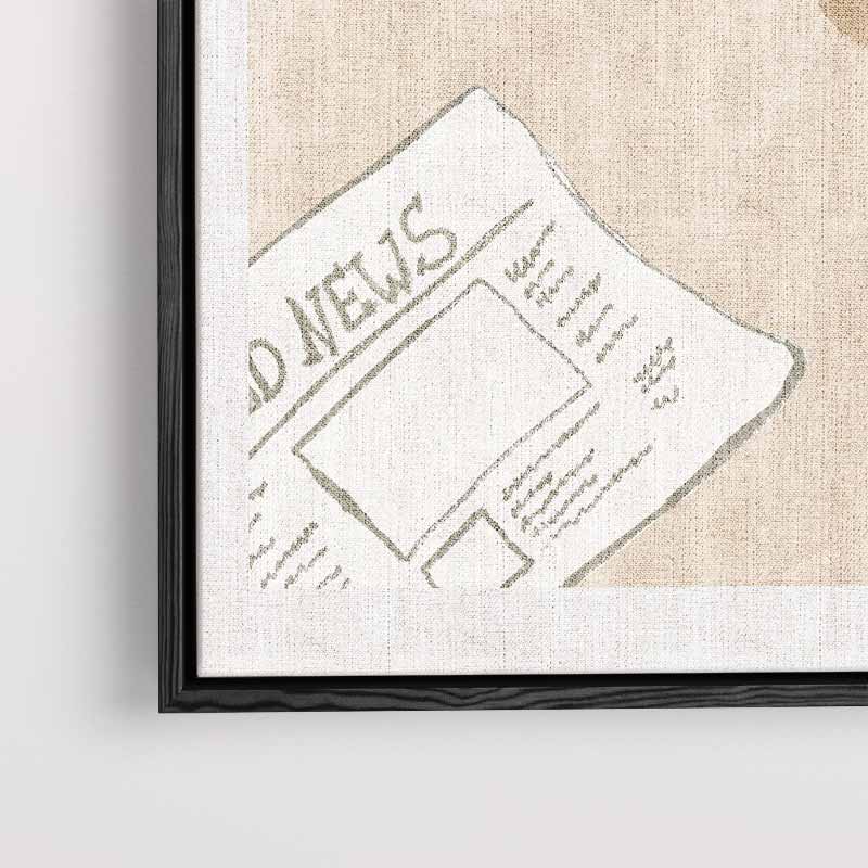 Ontspannen Zondagochtend Stilleven Kunstwerk-canvas-dibond-plexiglas-wanddecoratie-WallArtistic