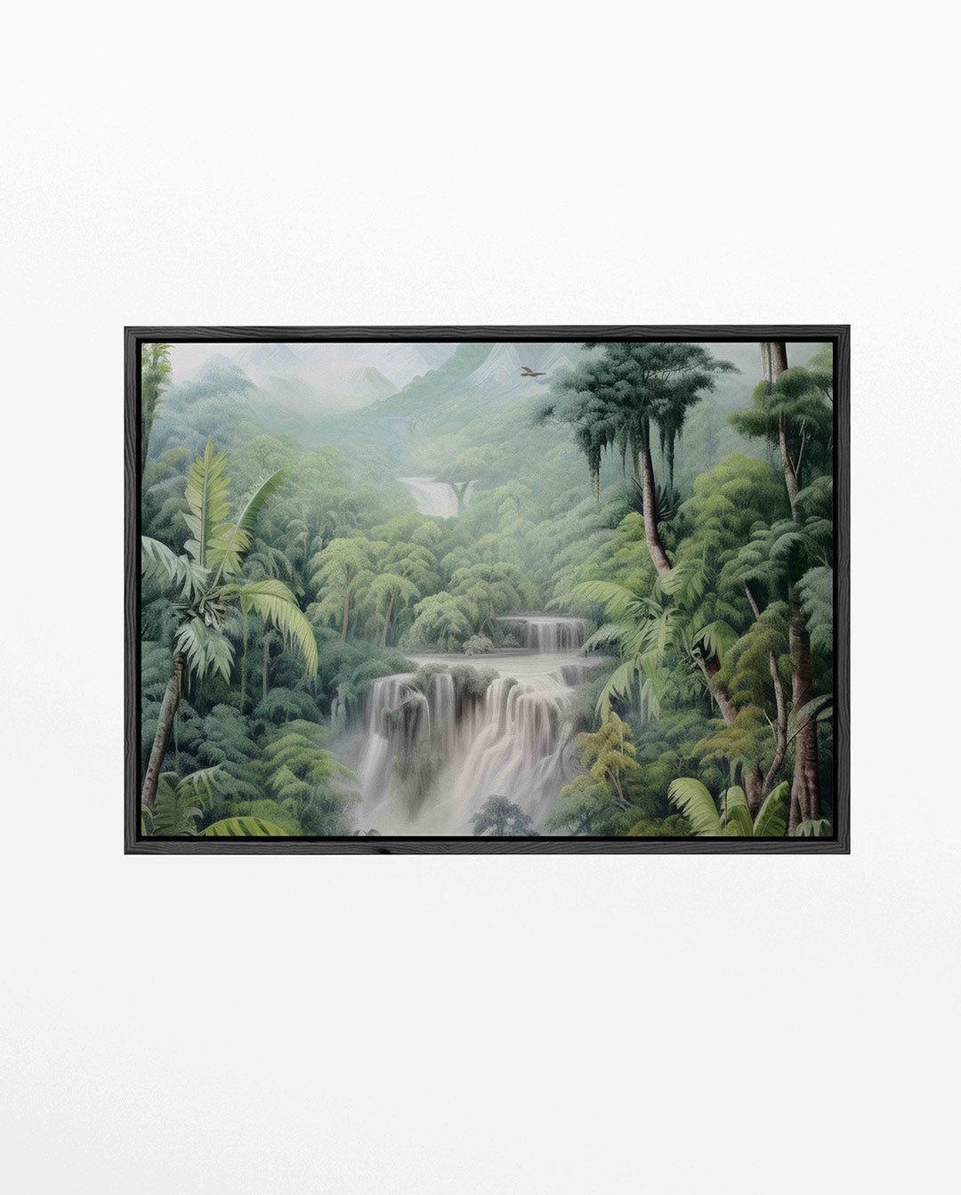 Weelderige waterval Kunstwerk