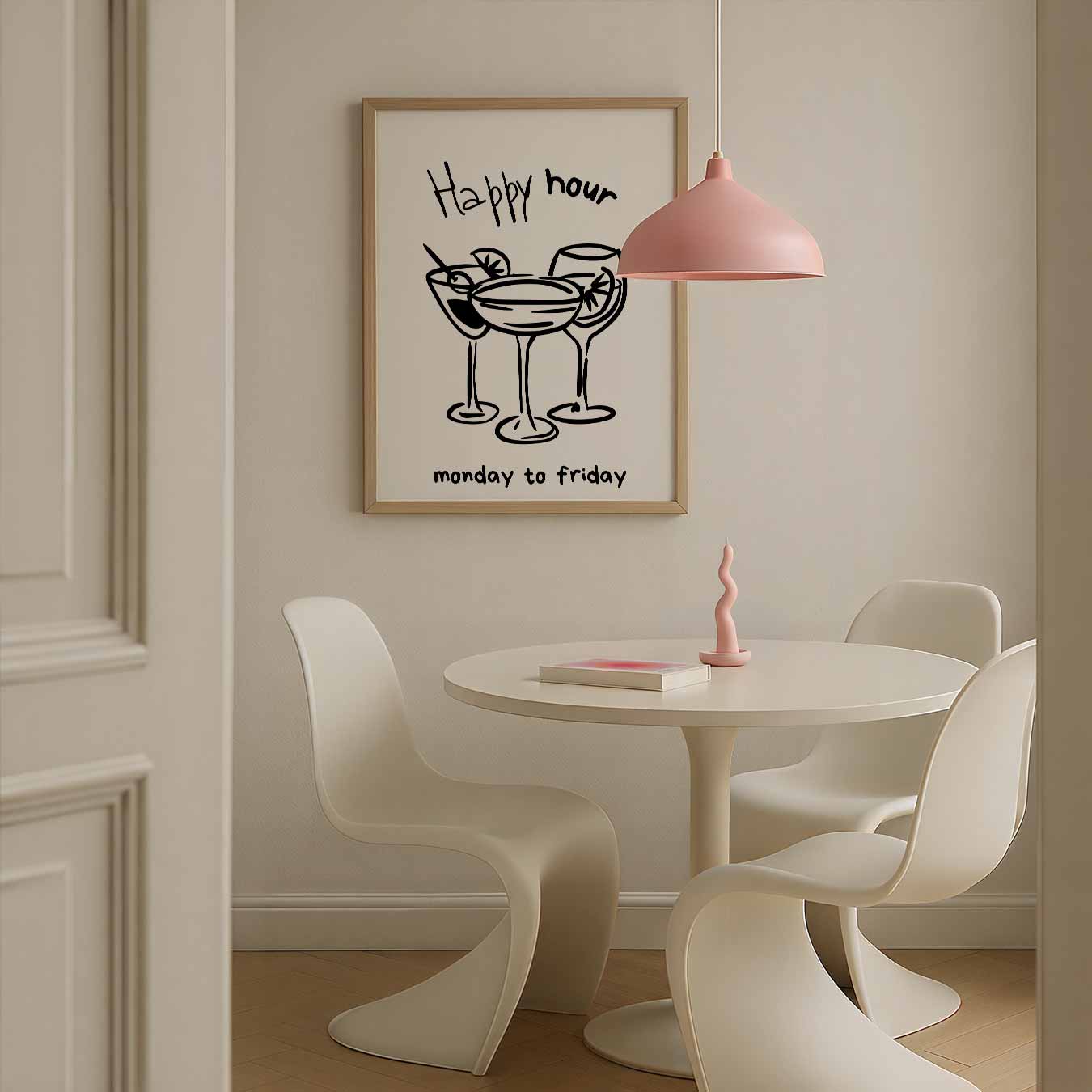 Happy Hour Cocktails Poster