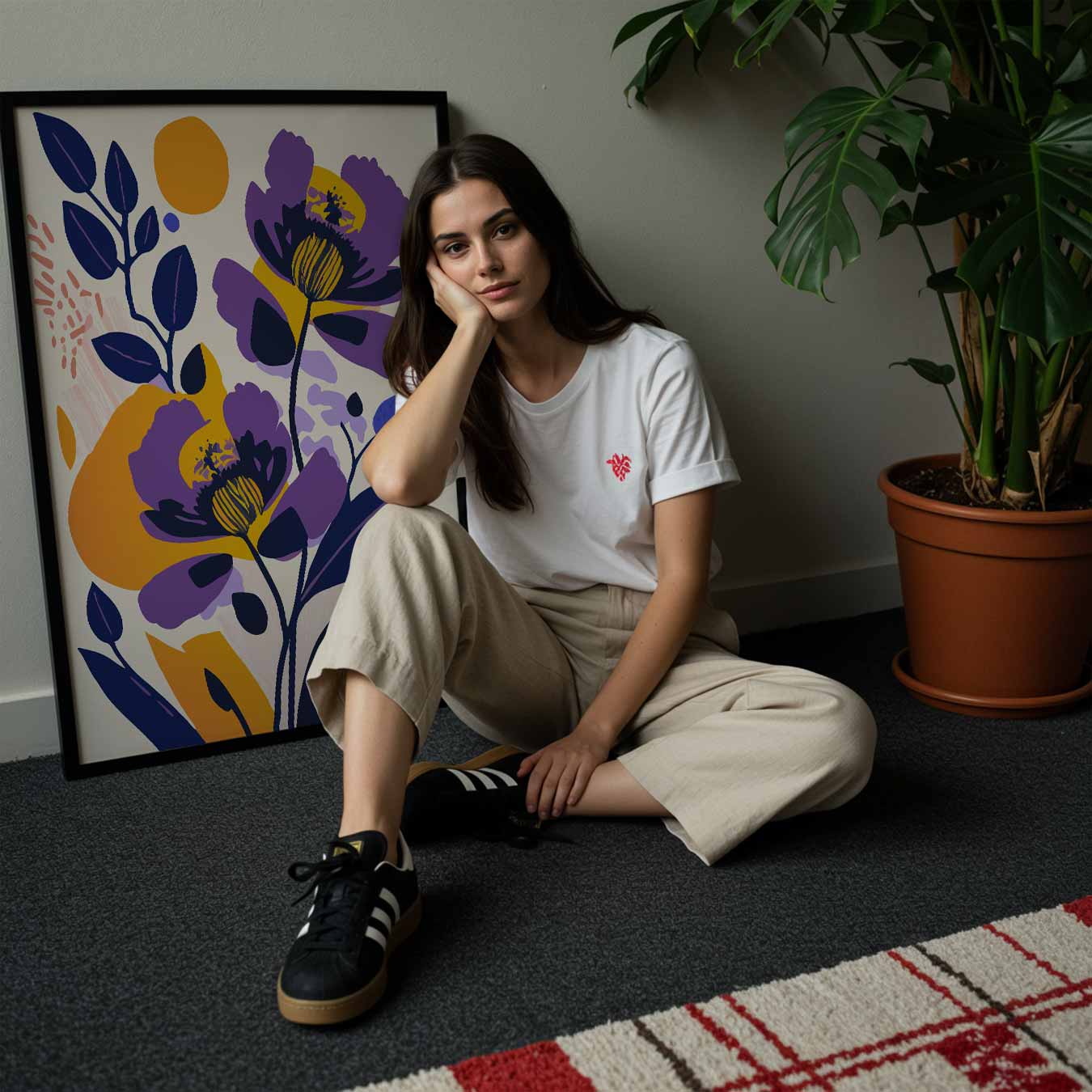 Vrolijke Bloemendroom Poster