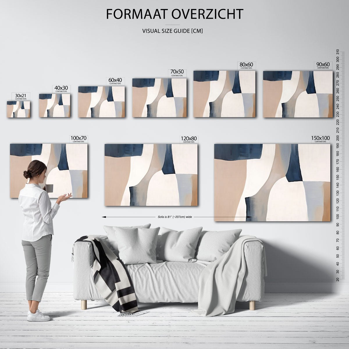 Abstracte vormen Poster