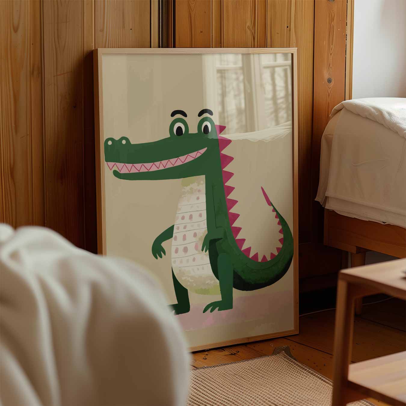 Schattige Krokodil Kinderkamerposter