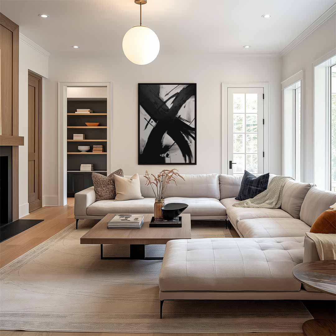 Dynamische Streken Kunstwerk-canvas-dibond-plexiglas-wanddecoratie-WallArtistic
