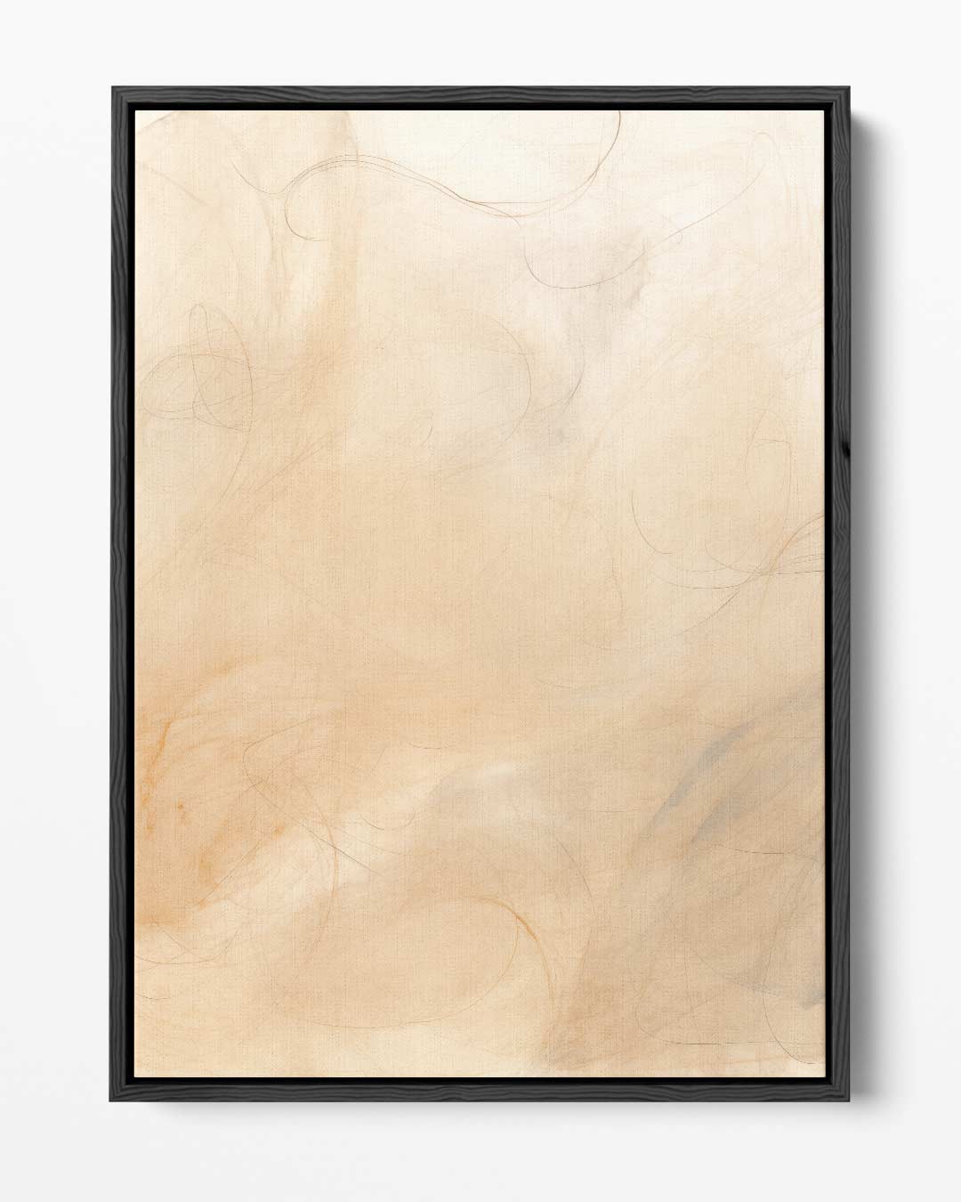 Dansende Lijnen in Amber Kunstwerk-canvas-dibond-plexiglas-wanddecoratie-WallArtistic