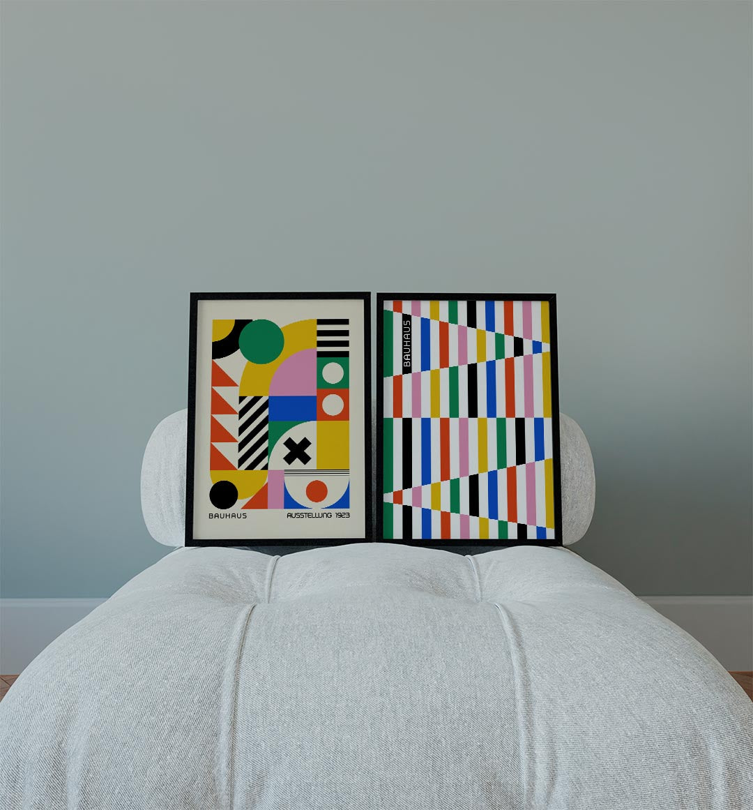 Vormen en kleurvlakken Posterset