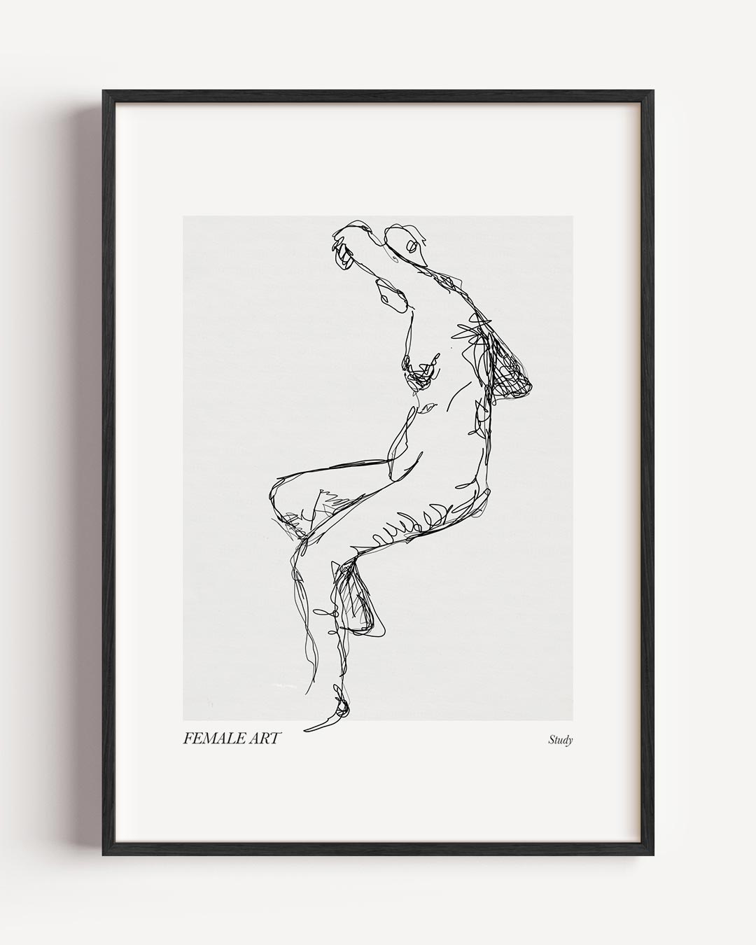 Gestroomlijnde Vrouwelijke Vorm Poster-WallArtistic