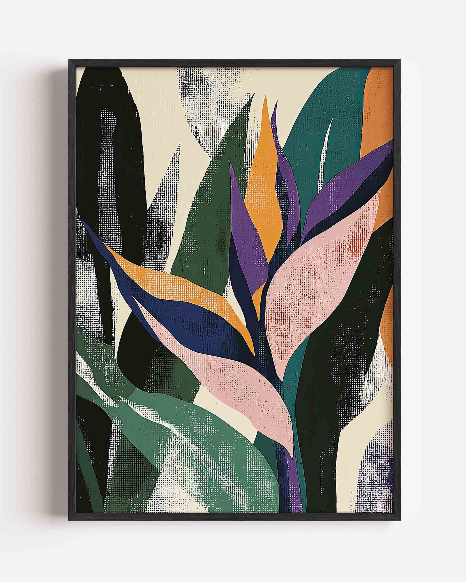 Abstracte bladeren Poster