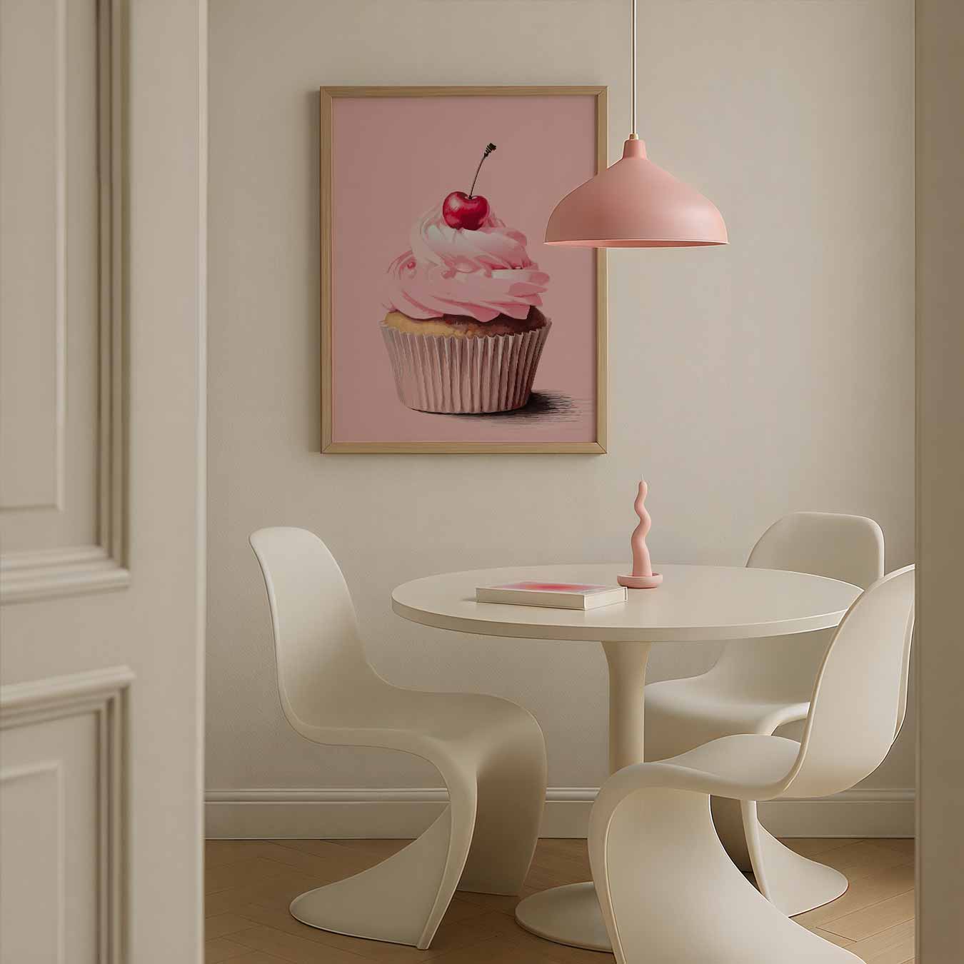 Cupcake met Kersje Poster