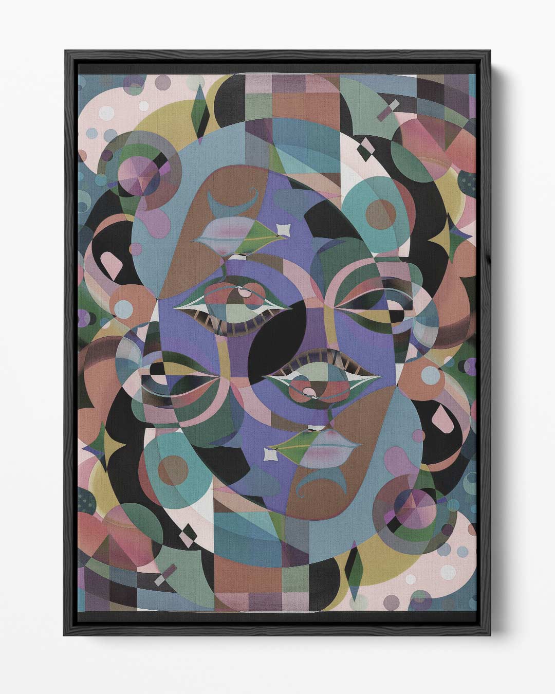 Kleurrijke Abstractie Kunstwerk-canvas-dibond-plexiglas-wanddecoratie-WallArtistic