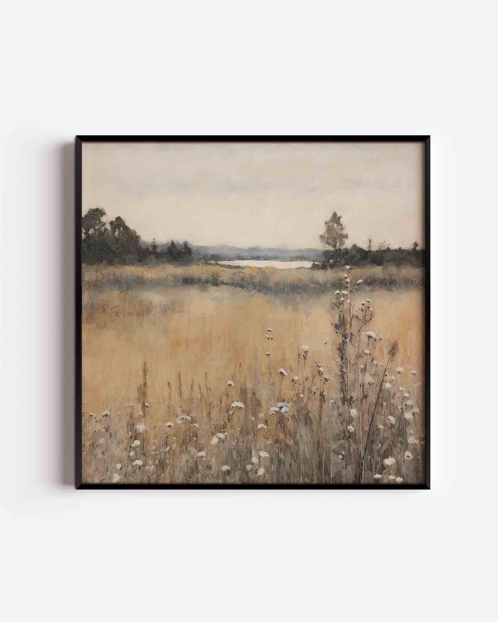 Landschap met bloemen Poster