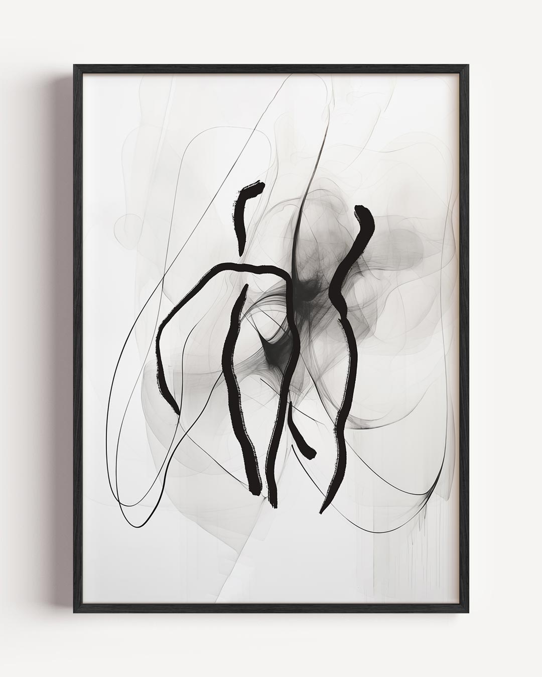 Stijlvolle Abstracte Dansers Poster-WallArtistic