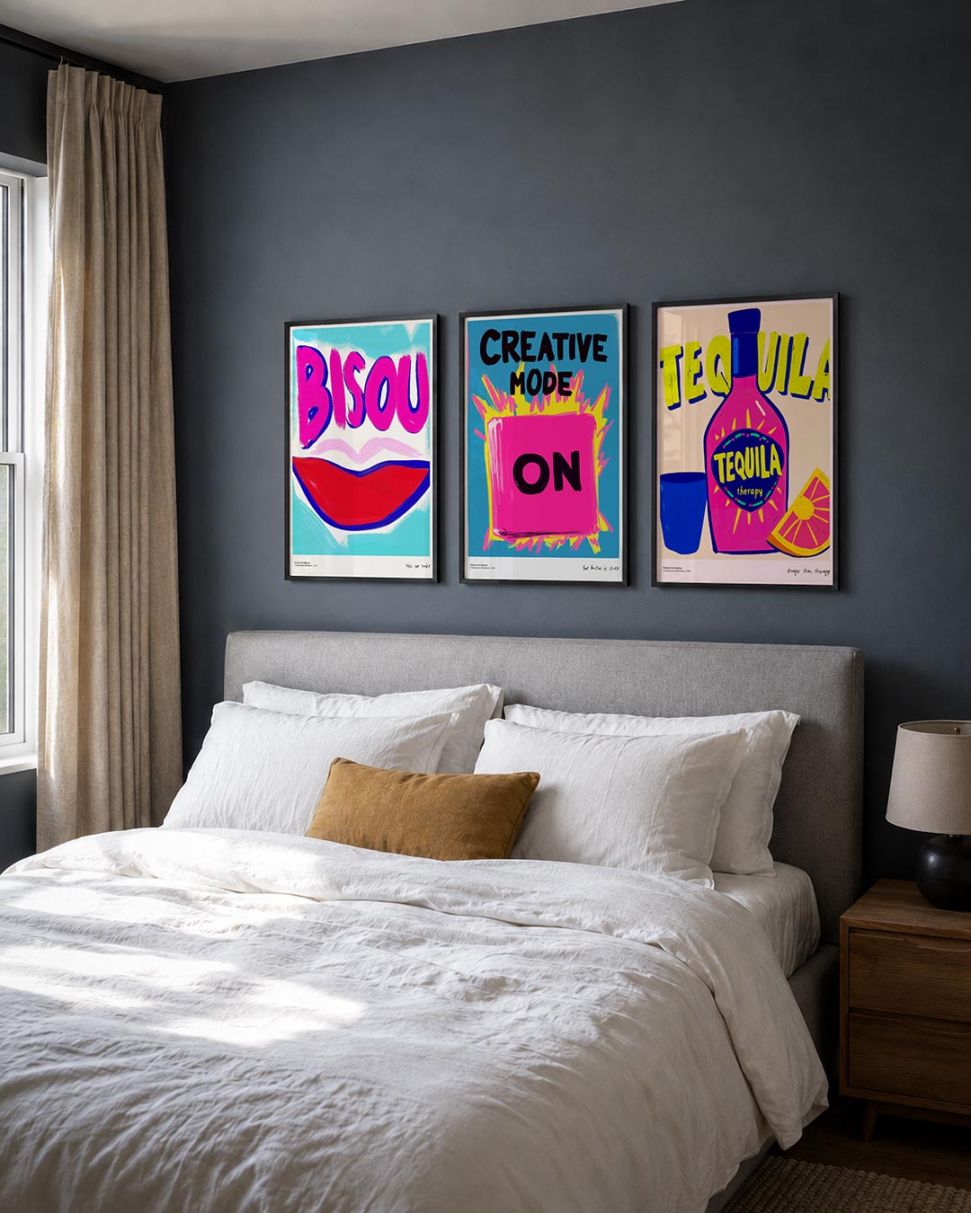 Kleurrijke kus Posterset