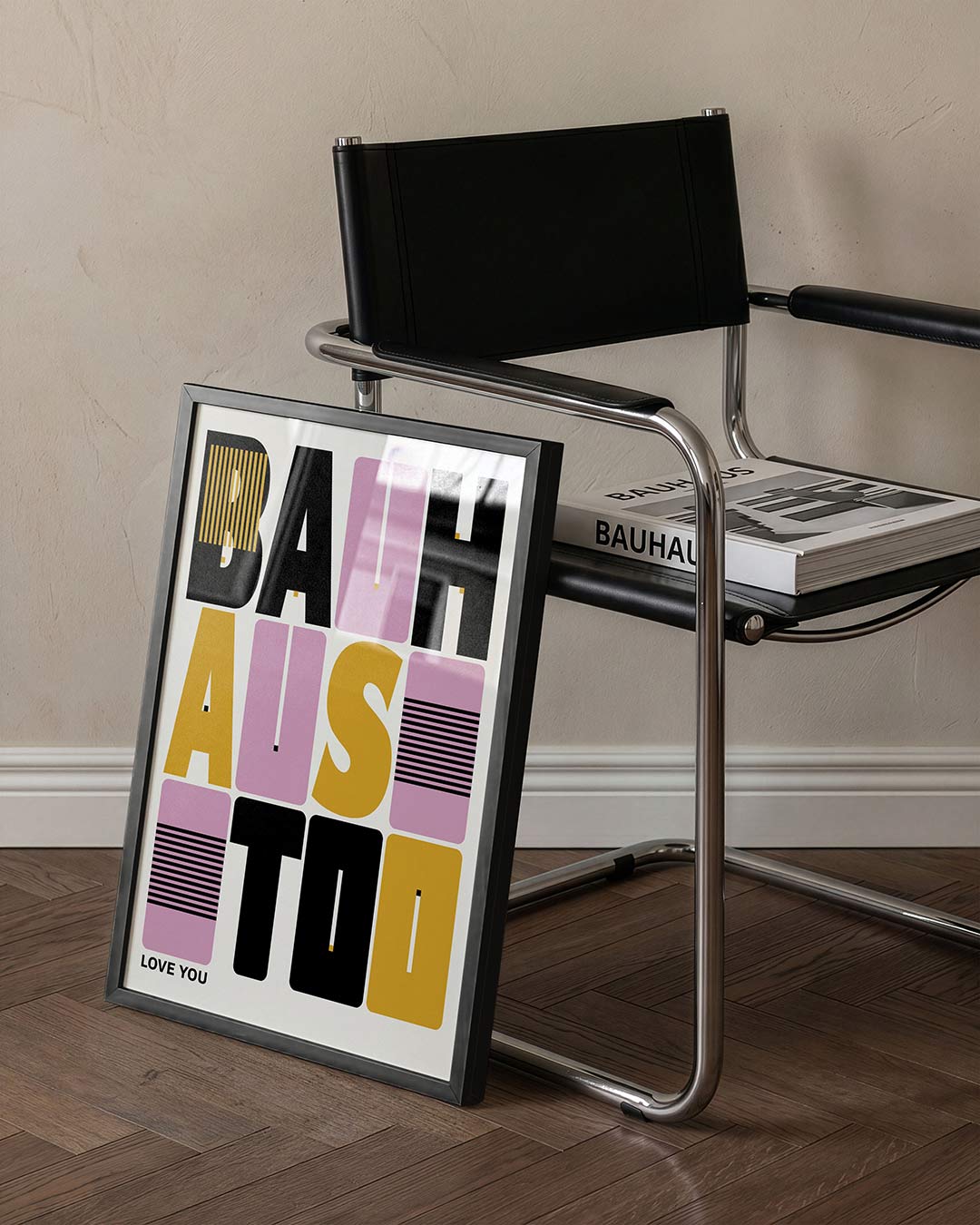 Typografisch lijnenspel Poster