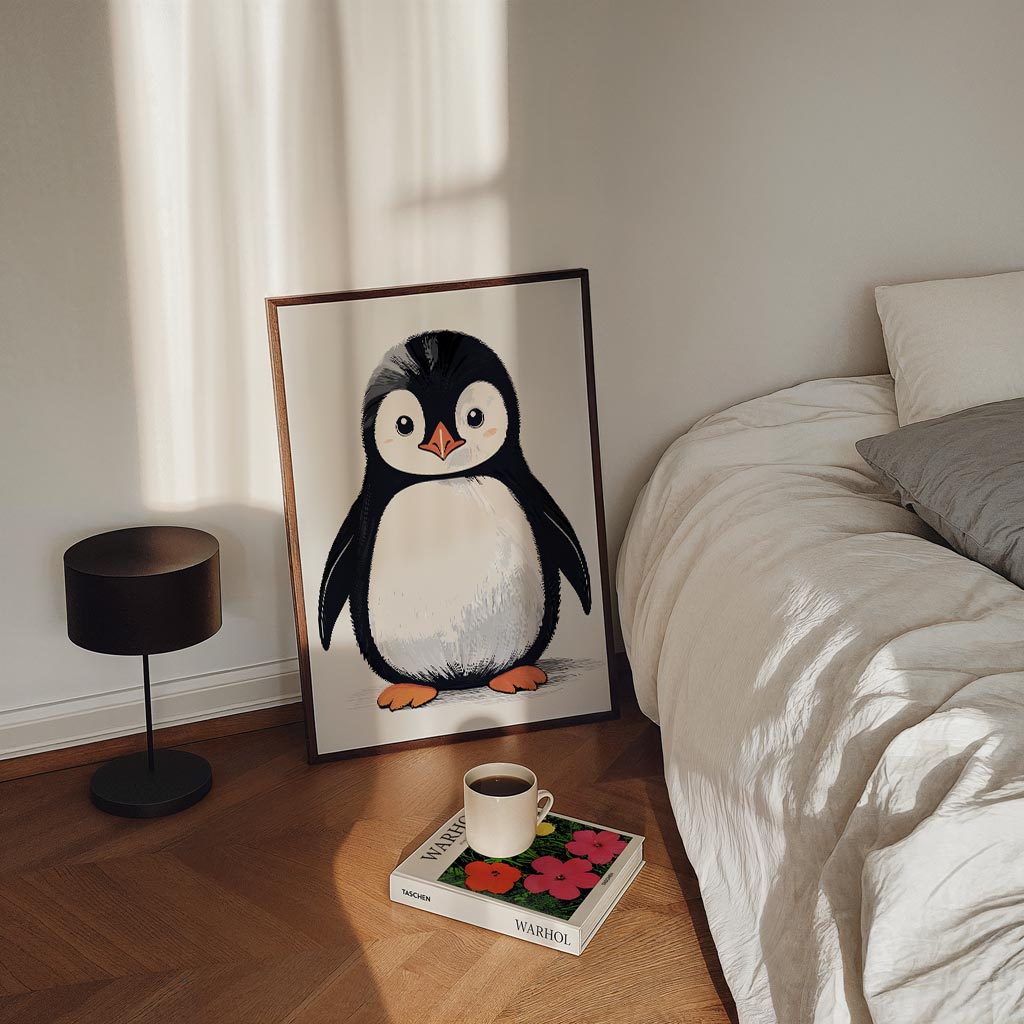 Schattige Pinguïn Illustratie Poster