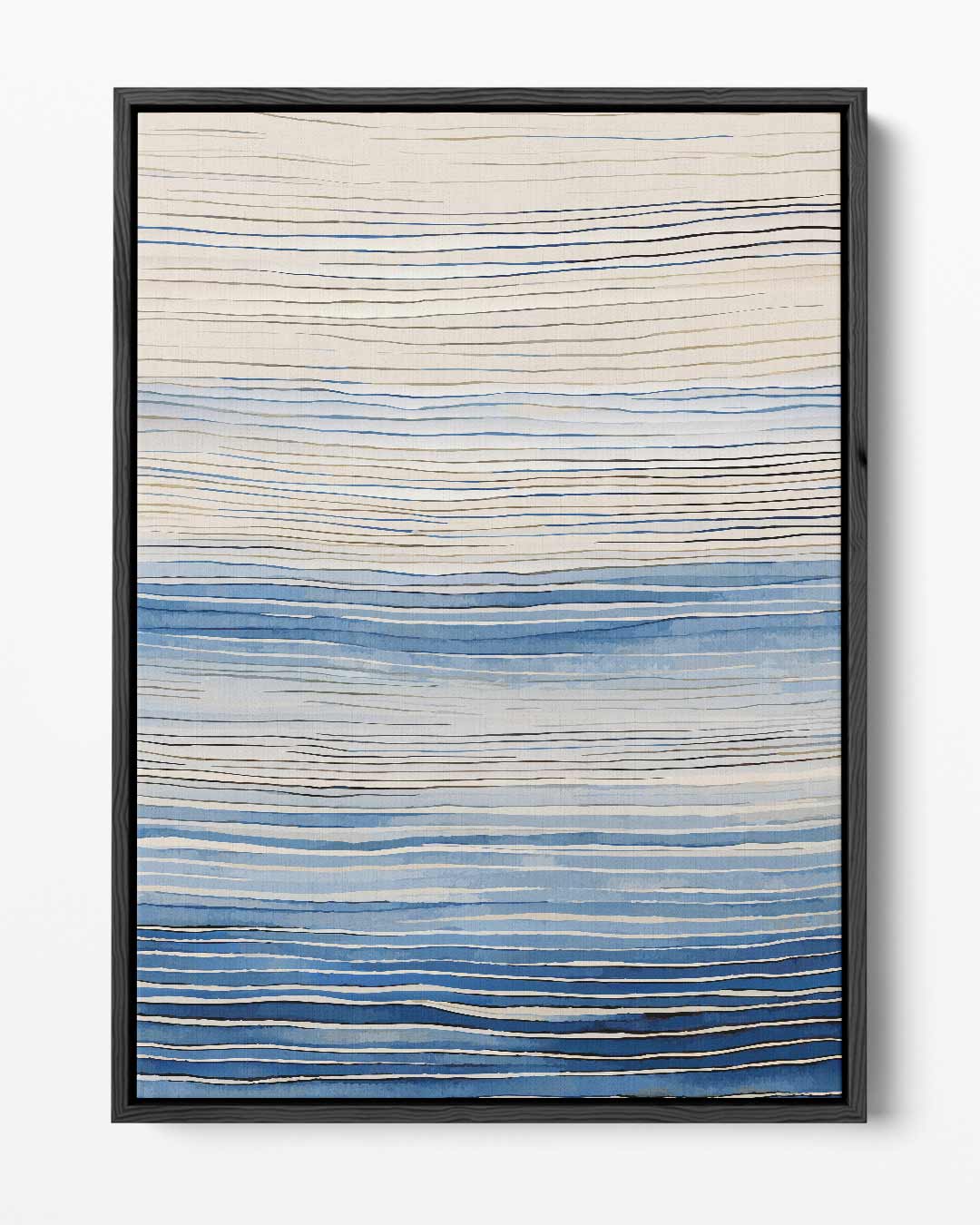 Blauwe Golven in Harmonie Kunstwerk-canvas-dibond-plexiglas-wanddecoratie-WallArtistic