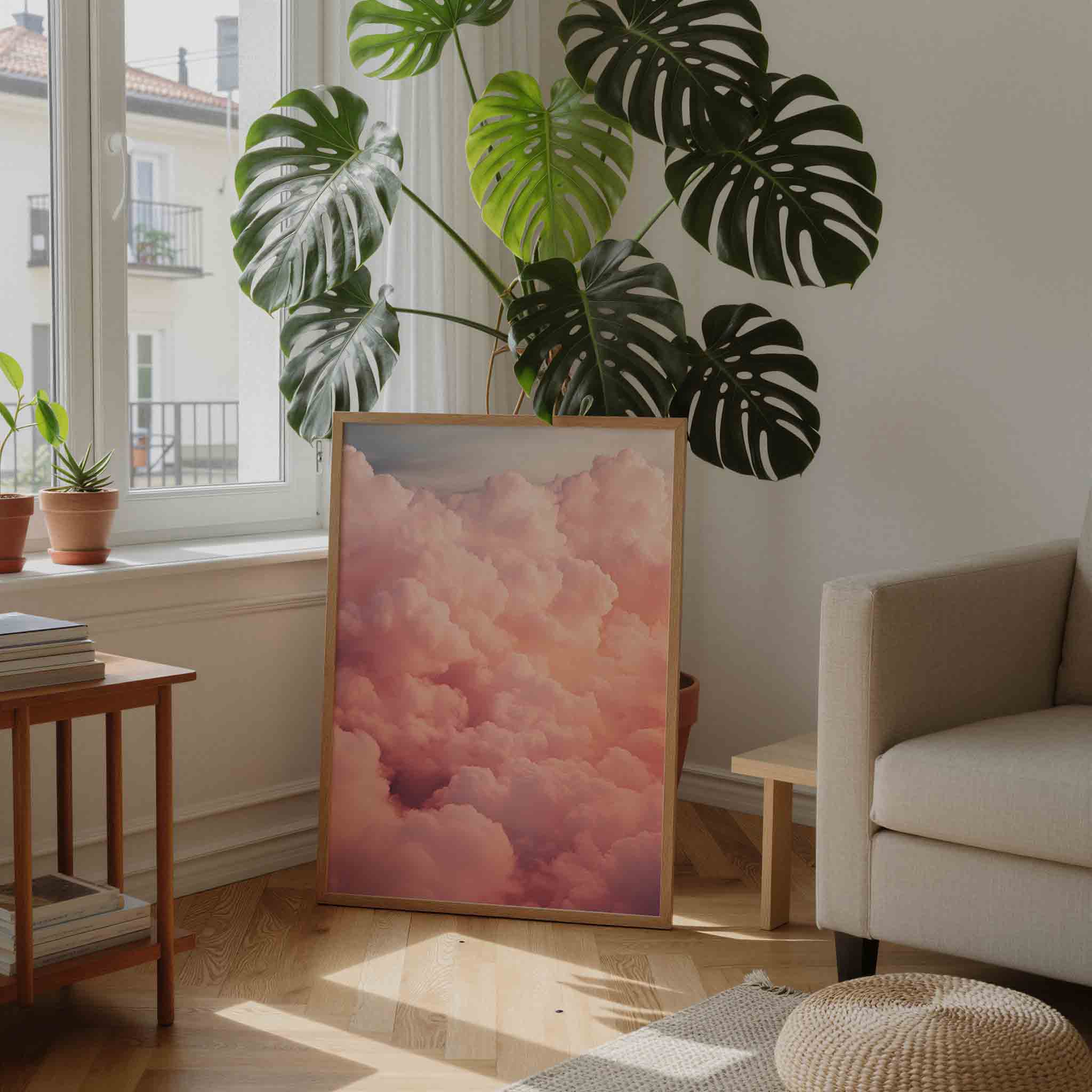 Roze wolken Poster