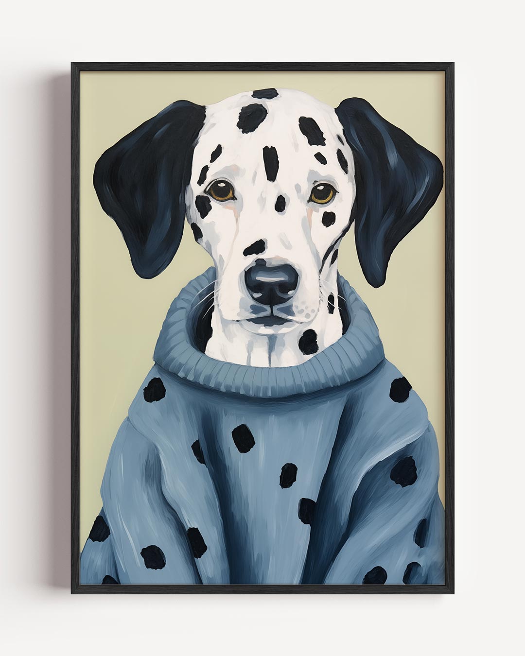 Stijlvolle Dalmatier in Trui Poster-WallArtistic