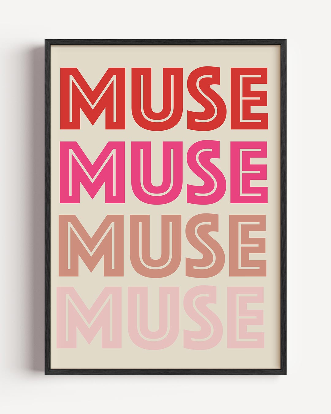Inspirerende Muse Poster-WallArtistic
