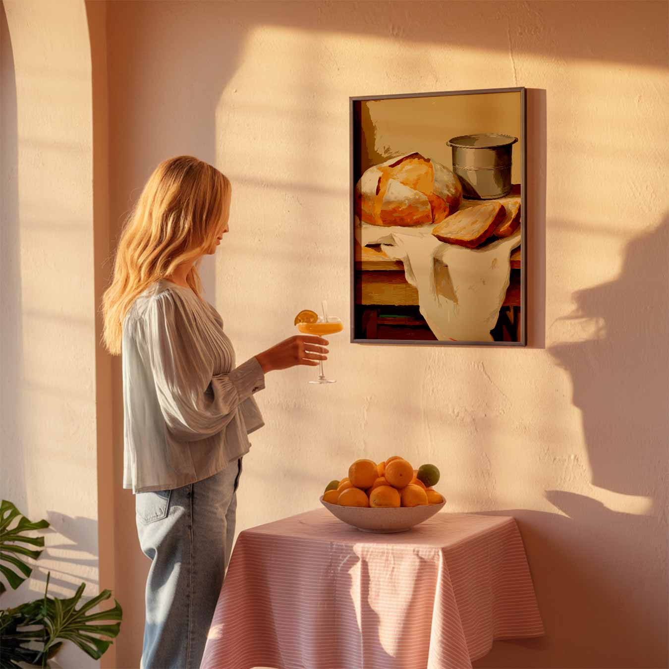 Gezellig Brood Stilleven Poster