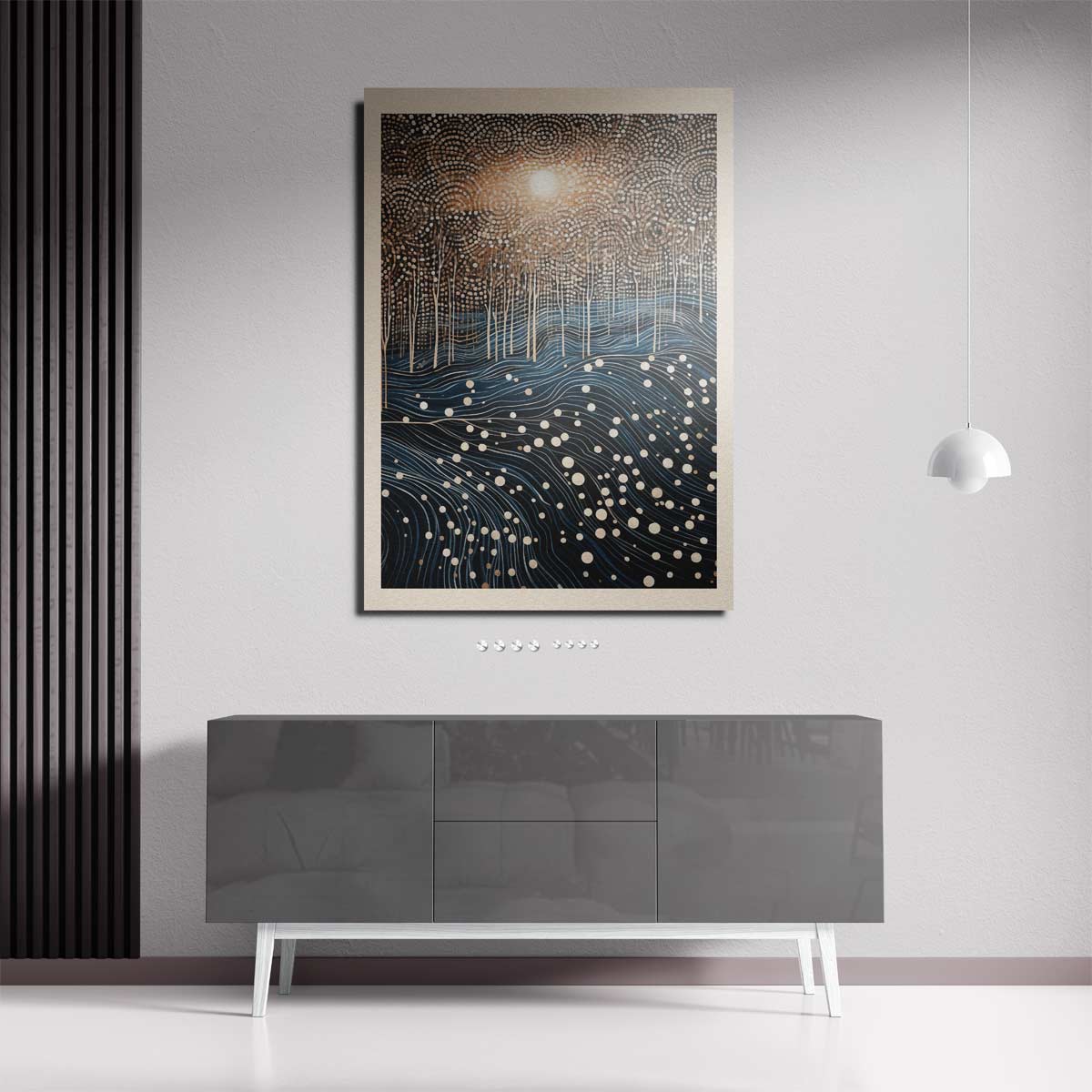 Betoverend Boslandschap in Droomstijl Kunstwerk-canvas-dibond-plexiglas-wanddecoratie-WallArtistic