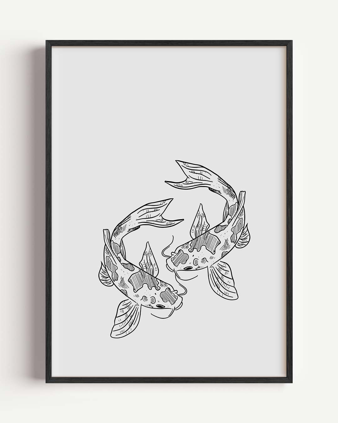 Elegante Koi Vissen Poster