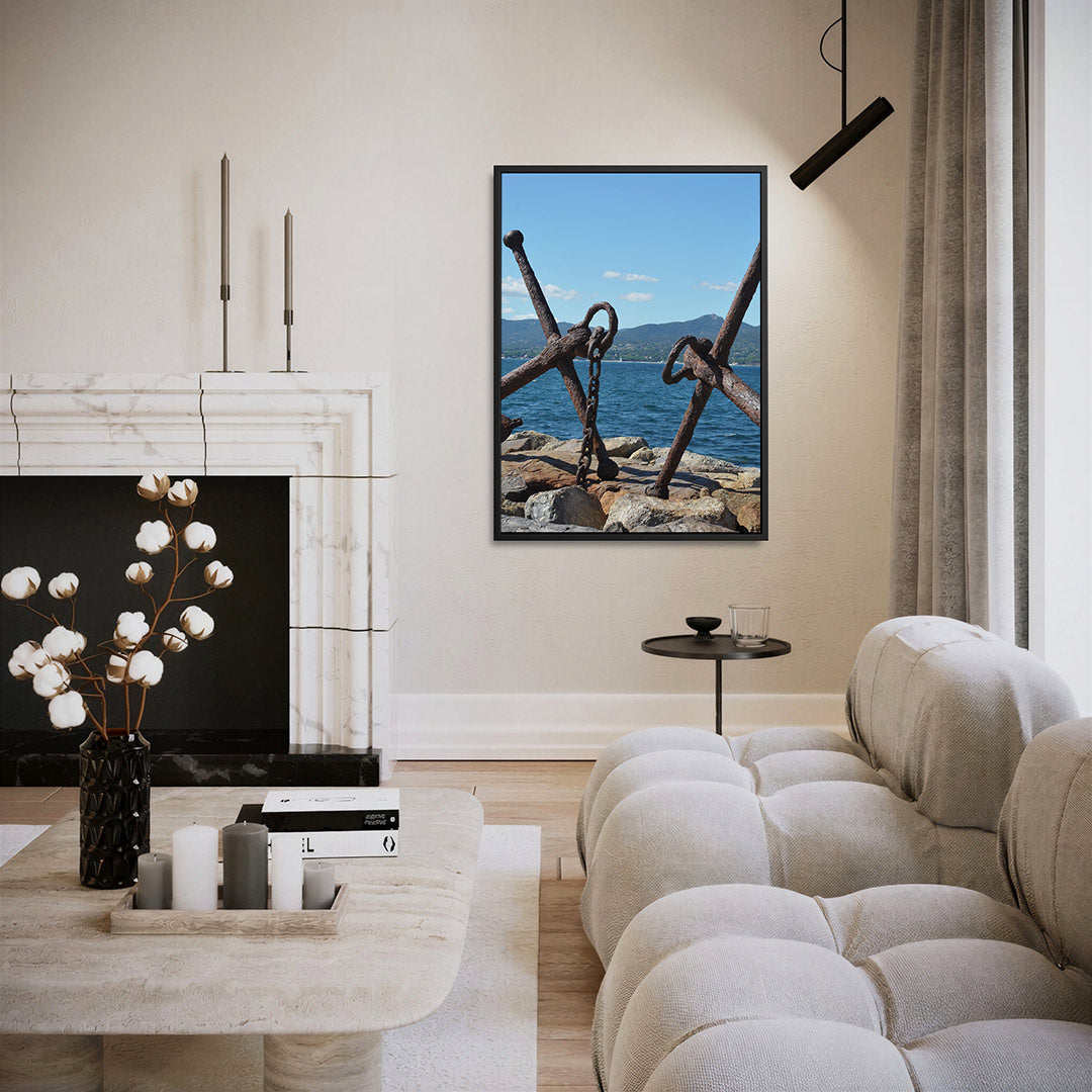 Rustige zee ankers Kunstwerk