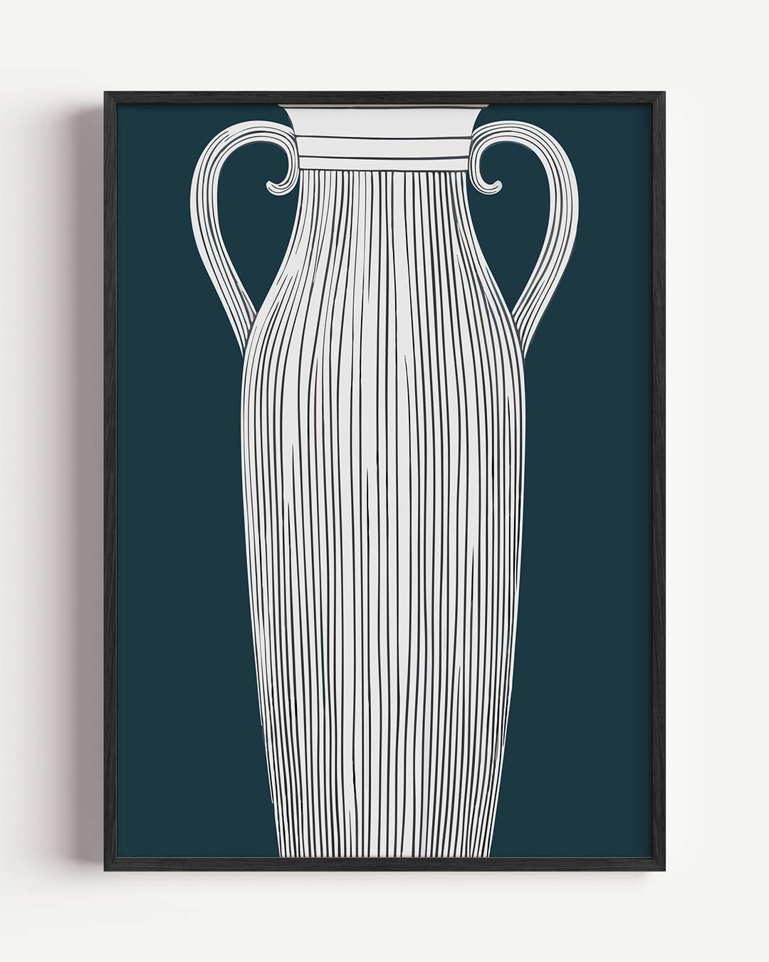 Elegante Vaas Illustratie Poster