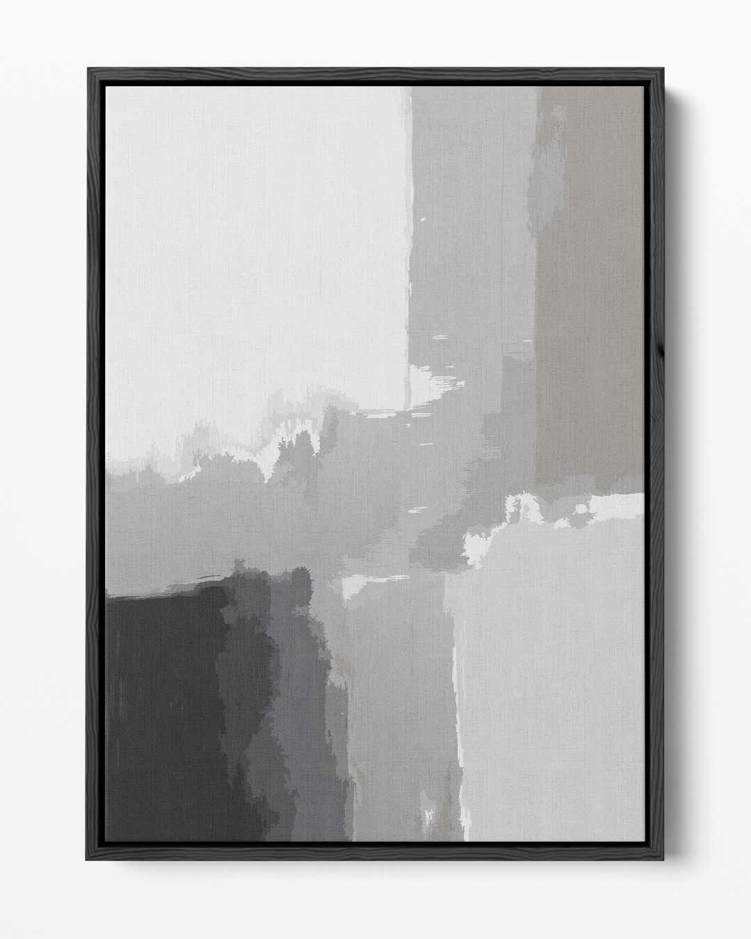 Abstracte Grijstinten Canvas Kunstwerk-canvas-dibond-plexiglas-wanddecoratie-WallArtistic