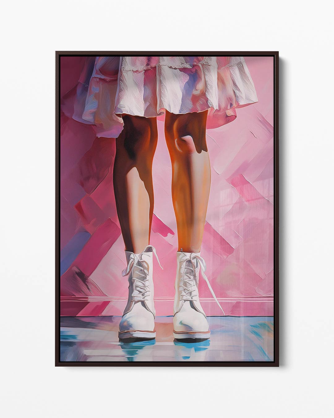 Stoere Stappers in Roze Sfeer Kunstwerk-canvas-dibond-plexiglas-wanddecoratie-WallArtistic