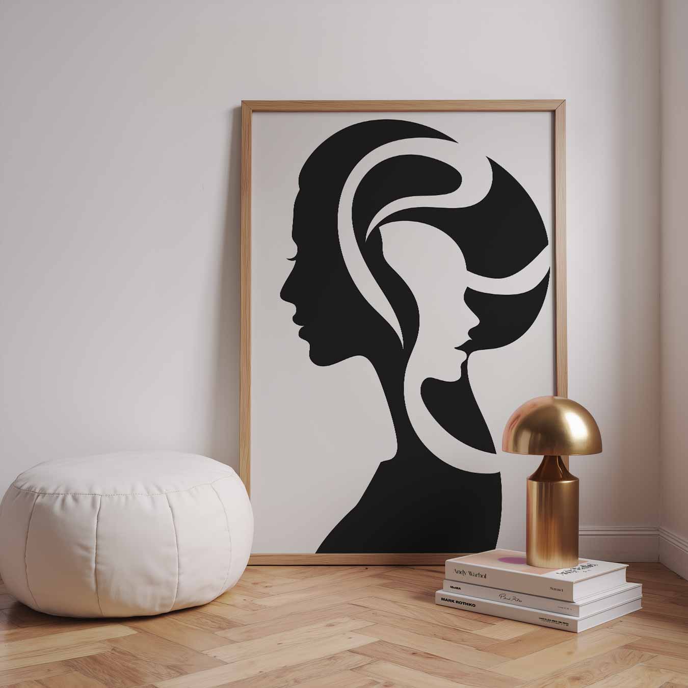 Vrouwelijke Silhouetten Kunstposter