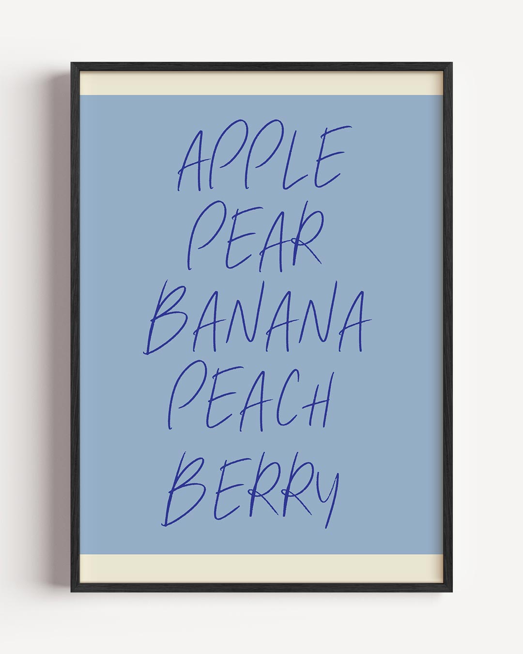 Fruitige Woorden Poster-WallArtistic