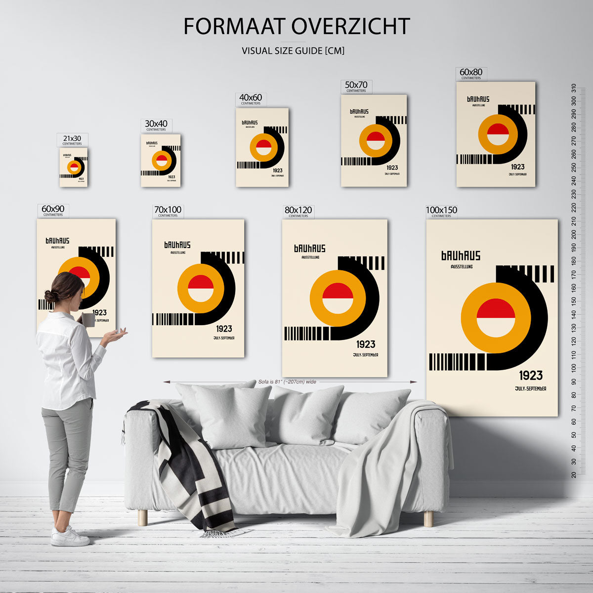 Vormen en vlaken Poster