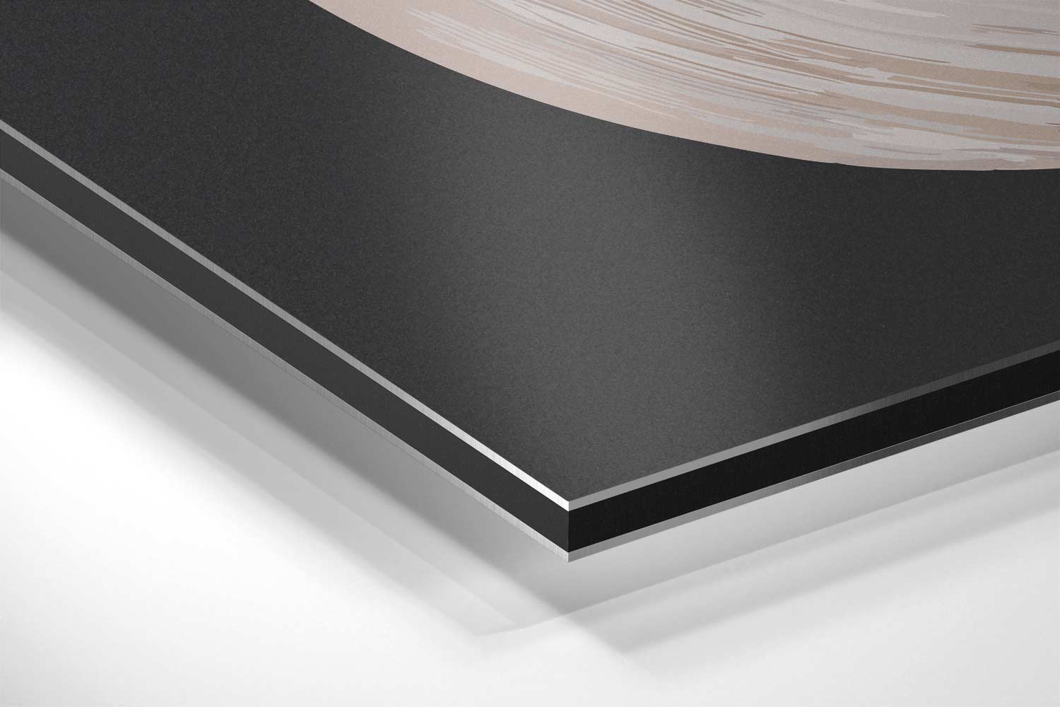 Golvende Abstracte Compositie Kunstwerk-canvas-dibond-plexiglas-wanddecoratie-WallArtistic