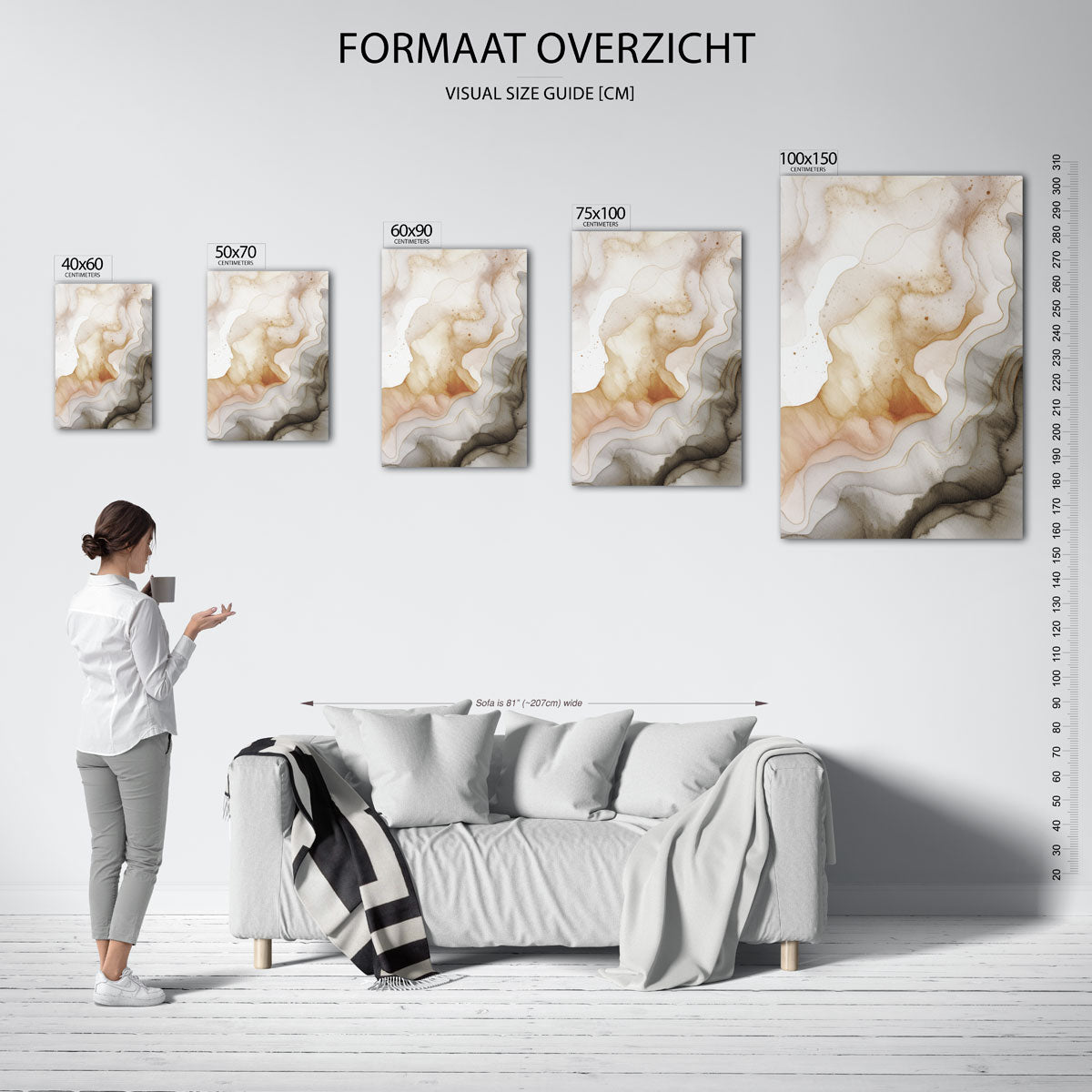 Organische lijnen Kunstwerk