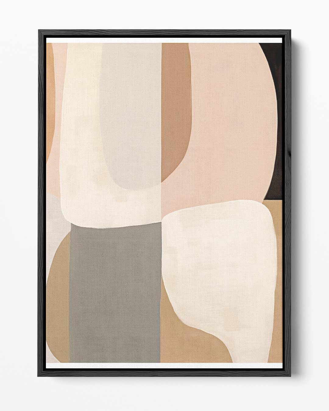 Warm Elegantie Abstract Schilderij Kunstwerk-canvas-dibond-plexiglas-wanddecoratie-WallArtistic